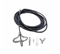 LeeQinersw Ressort Nettoyage Canalisation Flexible Outil Déboucheur Tuyaux Tête Chaîne Rotative Acier Utilisable pour Supprimer Encrassements Usage Ménager Professionnel Entretien, 5M