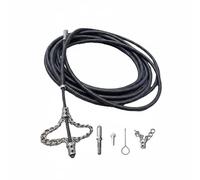 LeeQinersw Ressort Nettoyage Canalisation Flexible Outil Déboucheur Tuyaux Tête Chaîne Rotative Acier Utilisable pour Supprimer Encrassements Usage Ménager Professionnel Entretien, 4M