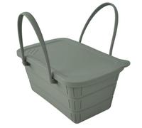 LeeQinersw Seau à Glace Pliable Seau Rafraîchisseur Bac à Boissons Bassine Silicone avec Armature Métallique Renforcée et Poignée Intégrée Gain de Place Convient, Noir