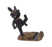 LeeQinersw Support de Téléphone pour Chien, Figurine Sculptée en Résine, Ornement Décoratif Animalier, Fabriqué en Résine, Idéal pour Offrir Ou Décorer Votre Int