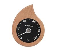 LeeQinersw Thermomètre pour Sauna, Thermomètre pour Hammam, Précision ±, Utilisation Polyvalente, Cadre En Bois, Fixation Murale, 20-120 °C