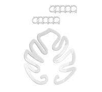 LeeQinersw Tuteur de Tige Support Plante Anneau Transparent Cadre de Tige Acrylique Boucle Feuille Installation Simple pour Pousses et Éviter l'Affaissement, Transparent, Feuille D Arbre