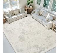 Leesentec Tapis Salon Chambre à Poils Courts,Super Doux Dessous AntidéRapant, Abstrait Decoration Maison Grand Interieur Moquette,Paillasson Exterieur Entree,Creme/Ivoire,200x250cm