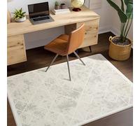Leesentec Tapis Salon Chambre à Poils Courts,Super Doux Dessous AntidéRapant, Abstrait Decoration Maison Grand Interieur Moquette,Paillasson Exterieur Entree,Creme/Ivoire,80x120cm