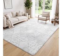 Leesentec Tapis Salon Chambre à Poils Courts,Super Doux Dessous AntidéRapant, Abstrait Decoration Maison Grand Interieur Moquette,Paillasson Exterieur Entree,Creme/Gris,120x160cm
