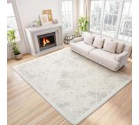 Leesentec Tapis Salon Chambre à Poils Courts,Super Doux Dessous AntidéRapant, Abstrait Decoration Maison Grand Interieur Moquette,Paillasson Exterieur Entree,Creme/Ivoire,120x160cm