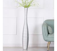 Leewadee Grand Vase A Poser Au Sol 105 cm Haut - Vase De Sol pour Fleur Ou Pampa, Argentin, Résine