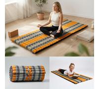 Leewadee Tapis Thaï Enroulable 190 x 70 cm Kapok Ferme