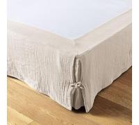 L'effet papillon Cache sommier 180x200 cm Gaze de Coton Naturel
