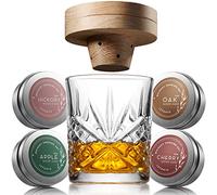 Lefonte Kit de fumoir à whisky avec copeaux de bois, cocktails à l'ancienne, whisky ou bourbon