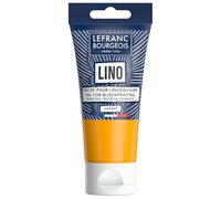Lefranc Bourgeois 302198 Encre pour linogravure à base d’eau - pour impression en relief et gravure sur linoléum, adaptée au papier, au tissu, à l’école et aux projets DIY - Orange, 75 ml