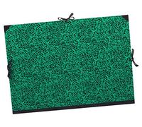 Lefranc Bourgeois 510001 Chemise à Dessin / Pochette de Croquis Annonay avec Fermeture à Bande et Coins Renforcés pour Documents et Dessins, Vert/Noir - 80 x 61 cm