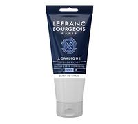 Lefranc & Bourgeois - Peinture acrylique fine blanc de titane opaque satiné tube 80 ml