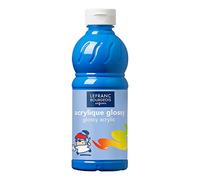 Lefranc Bourgeois - Acrylique liquide brillante Glossy pour enfants- 500ml Bleu Primaire