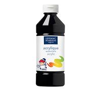 Lefranc Bourgeois - Acrylique liquide Essentiel pour enfants - Bouteille 500 ml - Noir