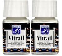 Lefranc Bourgeois Couleur Vitrail 50 ml 004 blanc couvrant (Lot de 2)