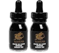 Lefranc Bourgeois Encre de Chine Nan-King Flacon 30ml, Noir (Lot de 2)