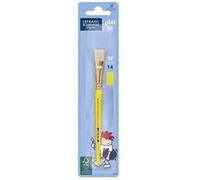 Lefranc Bourgeois Enfants - Brosse en Soie De Porc Plat pour Enfants, Bois FSC, pour Aquarelle, Gouache, Encre, Acrylique, Taille Nº14