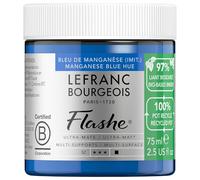 Lefranc Bourgeois Flashe Bio Based Peinture acrylique Pot de 75ml Bleu De Manganèse (Imitation) Série 2