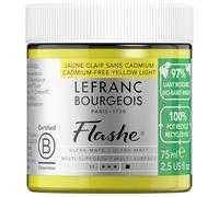 Lefranc Bourgeois Flashe Bio Based Peinture acrylique Pot de 75ml Jaune Clair Sans Cadmium Série 3
