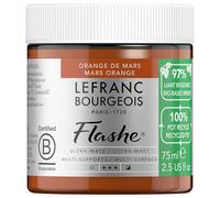 Lefranc Bourgeois Flashe Bio Based Peinture acrylique Pot de 75ml Orange De Mars Série 2