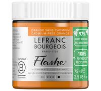 Lefranc Bourgeois Flashe Bio Based Peinture acrylique Pot de 75ml Orange Sans Cadmium Série 3