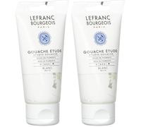 Lefranc Bourgeois Gouache Etude Tube 80ml Blanc (Lot de 2)