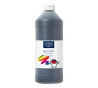 Lefranc Bourgeois - Gouache liquide Essentiel pour enfants - Bouteille 1L - Noir