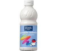 Lefranc Bourgeois - Gouache liquide Redimix pour enfants - Bouteille 500ml - Blanc
