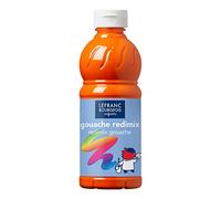 Lefranc Bourgeois - Gouache liquide Redimix pour enfants - Bouteille 500ml - Orange