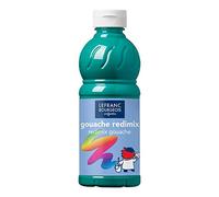 Lefranc Bourgeois - Gouache liquide Redimix pour enfants - Bouteille 500ml - Vert émeraude