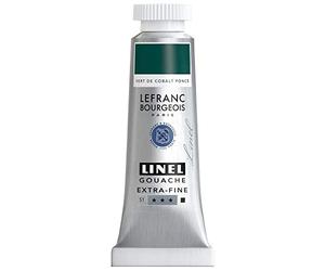 Lefranc Bourgeois Linel Gouache Extra-Fine Tube 14ml Vert De Cobalt Fonce Série 1