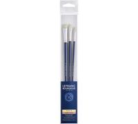 Lefranc Bourgeois Lot De 3 Pinceaux - Uses Bombes Ndegres4 / 8 / 12 - Manche Long