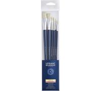 Lefranc Bourgeois Lot De 6 Pinceaux - Ronds / Plats / Uses Bombes - Manche Long