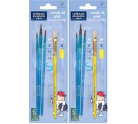 Lefranc Bourgeois - Lot de pinceaux Poils de Poney + 1 Pinceau (Lot de 2)