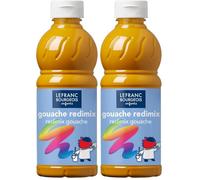 Lefranc Bourgeois Redimix Gouache Liquide 500ml Ocre Jaune (Lot de 2)