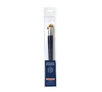 Lefranc Bourgeois Set de 3 Pinceaux Synthétiques Usés bombés (n°4/8/12) Manche long
