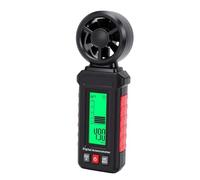 Leftwei Anémomètre Numérique, Anémomètre Portable avec Alarme à Rétroéclairage Tricolore et Arrêt Automatique, 6 Unités de Mesure Sélectionnables, Idéal pour les Drones, la Voile