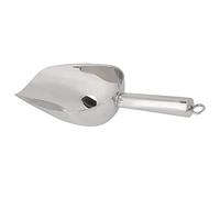 Leftwei Cuillère Polyvalente en Acier Inoxydable, Cuillère à Glace de 8 Oz pour Grains de café, Aliments pour Animaux Domestiques, Farine, Bonbons, Ingrédients Secs, de Cuisine Ergonomique avec Trou