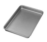 Leftwei Ensemble de Plaques de Cuisson Rectangulaires, 3 Tailles de Plaques à Biscuits en Acier Inoxydable pour Four, Antiadhésive, de Cuisson Haute Température pour Biscuits et Légumes Rôtis (M)