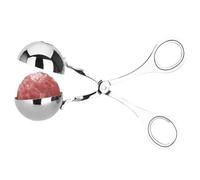 Leftwei Pelle à Boulettes de Viande en Acier Inoxydable pour Boulettes de Viande, de Poisson |Outil de Cuisine en Acier Inoxydable 304, Hygiénique Couture, Prise Confortable pour la Cuisson à (Petite)