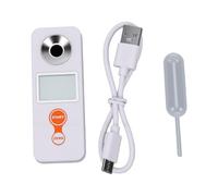 Leftwei Réfractomètre Brix Numérique Portable 0-53% Sucre IP67 Pro | 0-53% Plage, Réfraction Tech, pour Fruits, Légumes, Café, Vin, Jus, Un-Bouton, Auto Temp Comp 10-40°C, IP67, 150mAh