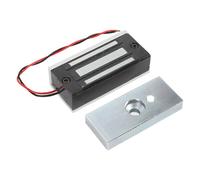 Leftwei Serrure électromagnétique, Force de Maintien de 60 Kg, Serrure de Porte Magnétique, Mode NC, de Porte Magnétique électrique 12 V 24 V avec Alliage d'aluminium, Idéale pour le Système de