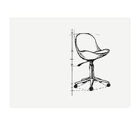 Tableau blanc surface laquée sans cadre Board Up 75 x 100 cm - Blanc - Legamaster