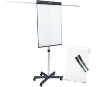 Legamaster Chevalet de conférence mobile Sketch Pro L.68 x H.105 cm hauteur réglable surface acier laqué magnétique effaçable à sec