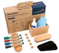 Legamaster Kit d'accessoires Wooden pour tableaux blancs - Bois FSC - 17 pièces