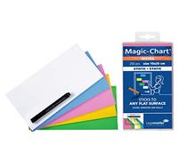 Notes repositionnable Magic-Chart 10 x 20 cm couleurs assorties - Paquet de 250