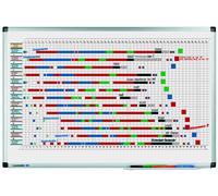 Legamaster Planificateur annuel mural magnétique PREMIUM - Format 53 semaines - Surface en acier laqué - 900 x 600 mm