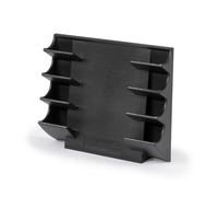 Legamaster Porte-marqueurs magnétique rectangulaire pour tableaux en verre - 12 x 15,5 x 4 cm - Noir