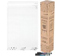 Legamaster SKETCH Eco Bloc de papier quadrillé 2 x 50 feuilles + 2 marqueurs edding 31 EcoLine